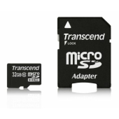 Памет Transcend 32GB micro SDHC (with adapter, Class 10)