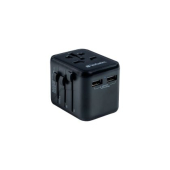 Адаптер Verbatim UTA-01 Universal Travel Adapter with 2 x USB-A ports