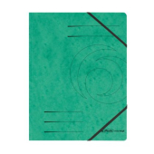 Папка с ластик Herlitz Colorspan Картон, А4 Зелена