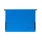 Папка за картотека Herlitz V-образна с ограничител, картон 5 бр. Синя