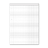 Блокнот Black&White А4 50 л. с квадратчета, Бял