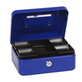 Метална каса BTV 20 20x16x9 cm Син