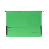 Папка за картотека Herlitz V-образна с ограничител, картон 5 бр. Зелена