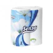 Кухненски ролки Senso Classic 100% целулоза, двупластови 225 g 10.5 m 2 бр. Бели
