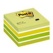 Самозалепващи листчета 3M 2028G 76x76 mm, 450 л. Зелен микс