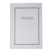 Папка Economy Картон, с машинка, А4 Бяла