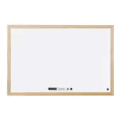 Бяла дъска Bi-Office Немагнитна, с дървена рамка 60x90 cm