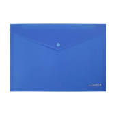 Папка джоб с копче Office Point De Luxe PP, А4 Синя