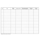 Дневник за личната хигиена на персонала Меки корици, вестник, А4 50 л.