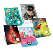 Тетрадка Multiprint Teen Меки корици, А5 80 л. с широки редове