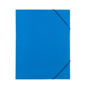 Папка с три капака и ластик Standard Картон, А4 Синя