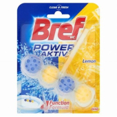 Ароматизатор за тоалетна Bref WC Power Activ Блокче, комплект 50 g, Lemon