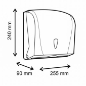 Диспенсър за сгънати Z кърпи за ръце Vialli K20, Бял