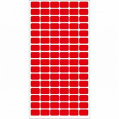 Етикети за цени 12x18 mm 96 етик./лист Червен неон