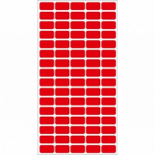 Етикети за цени 12x22 mm 80 етик./лист Червен неон