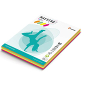Цветна микс хартия Maestro Color Гочица, червен, лимонено зелен и син наситен A4 4x25 л. 80 g/m2