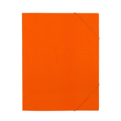 Папка с три капака и ластик Standard Картон, А4 Оранжева