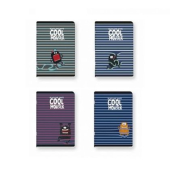 Тетрадка Black&White Boy Mix Меки корици, А5 24 л. с широки редове