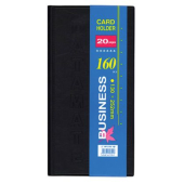 Визитник Business За 160 визитки, 130x252x10 mm Черен