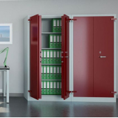 Огнеупорен метален шкаф Malow Office Locker SAM W2A С четири рафта, 95x55x195 cm