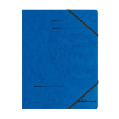 Папка с ластик Herlitz Colorspan Картон, А4 Синя