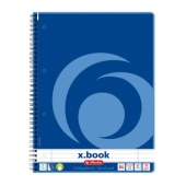 Тетрадка Herlitz X-book Меки корици, спирала, А4 80 л. с редове