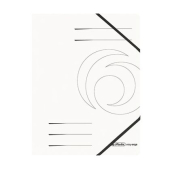 Папка с ластик Herlitz Colorspan Картон, А4 Бяла