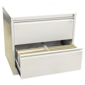 Шкаф за висящи папки Malow File Locker SZK102E Двоен с 2 чекмеджета, 77.5x63x71.5 cm, Сив
