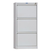 Шкаф за висящи папки Практик AFC03 Единичен с 3 чекмеджета, 46.6x63.1x102 cm, Сив