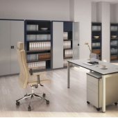 Метален шкаф Malow Office Locker RZ 202 С четири рафта, 80x43.5x199 cm Сив