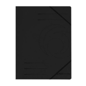 Папка с ластик Herlitz Colorspan Картон, А4 Черна