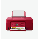 Мастилоструйно многофункционално устройство Canon PIXMA G3470 All-In-One, Red + Canon Plus Glossy II PP-201, 10x15 cm, 50 sheets