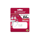 Памет Transcend 64GB JETFLASH 710, USB 3.1, Silver Plating