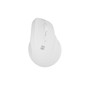 Мишка Natec Vertical Mouse Crake 2 Wireless, 2400DPI Bluetooth 5.2 + 2.4 GHz White