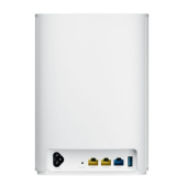 Меш система Asus Mesh WiFi, ZenWiFi AX Hybrid XP4 1PK, AX1800 + AV1300, Dual-Band, coverage up to 260m2, Quad-Core 1.2GHz CPU, 256MB/512MB Flash/RAM, Gigabit, AiProtection Pro, Adaptive QoS, VPN server/client, IPTV, OFDMA, Beamforming, AiMesh, White