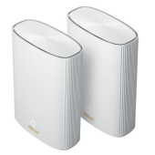 Меш система Asus Mesh WiFi, ZenWiFi AX Hybrid XP4 2PK, AX1800 + AV1300, Dual-Band, coverage up to 500m2, Quad-Core 1.2GHz CPU, 256MB/512MB Flash/RAM, Gigabit, AiProtection Pro, Adaptive QoS, VPN server/client, IPTV, OFDMA, Beamforming, AiMesh, White
