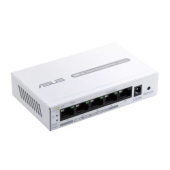 Комутатор Asus Business 5Port Smart Managed Switch PoE+,ExpertWiFi EBP15, 4 ports PoE+, 60W, VLAN, QoS, Port Mirroring, wall mounting,White