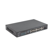 Комутатор Lanberg switch 16x 100mb poe+/2x 1GB/1x sfp unmanaged rack 10