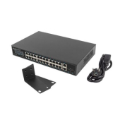 Комутатор Lanberg switch 24x 1GB poe+/2x GB 2x sfp rack 19