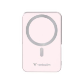 Външна батерия Verbatim Charge 'n' Go Power Bank with Stand Magnetic Wireless 10000mAh Pink