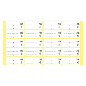 Етикети за цени лв. / EUR 56х25 mm 50л.х20ет./бандерол Бели