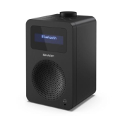 Радио Sharp Radios DR-430(BK), DIGITAL RADIO, Bluetooth 5.0, 5W, 20 DAB+/DAB/FM, Auto time/date, LCD Display, Dual alarm, 3.5mm Headphone jack / line-out, Black