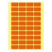 Етикети за цени лв. / EUR 28х16 mm 50л.х40ет./бандерол Оранжеви