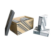 Кашон за класьори и архивни кутии Fornax Картонен, 522x351x305 mm, Кафяв