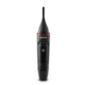Тример Beurer MN3X mini trimer; For trimming and shaping eyebrow, nose and ear hairs; 2 attachments and extra comb attachment 3/6 mm; Splash-proof (IPX4)