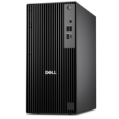 Настолен компютър Dell Pro Tower QCT1255, AMD Ryzen 5 8600G (16 TOPS NPU, 6 cores, up to 5.0GHz), 16 GB: 2 x 8 GB, DDR5, up to 4800 MT/s, 512GB SSD, Integrated Graphics, 8x DVD+/-RW, Bulgarian Keyboard&Mouse, 180W, Win 11 Pro, 3Y PS