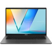 Лаптоп Asus Vivobook S M3407KA-SF030,AMD Ryzen 5 AI,14.0 OLED WUXGA(WU) 1920X1200 16:10 Bend+300nits Glare DCI-P3:95% Glare 60 Hz,16GB DDR5 (on BD),1TB SSD,Backlit Chiclet Keyboard with Num-key, No OS, Matt Grey, AI PC +Backpack