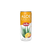 Безалкохолна напитка Dellos Алое и Манго с парченца Алое, 240 ml кен