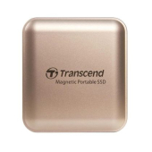 Твърд диск Transcend 2TB, External SSD, ESD420G, USB 20Gbps, Type C, Magsafe, Champagne Gold