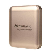 Твърд диск Transcend 2TB, External SSD, ESD420G, USB 20Gbps, Type C, Magsafe, Champagne Gold